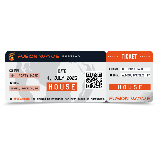 1 Day Ticket - House - July 4th